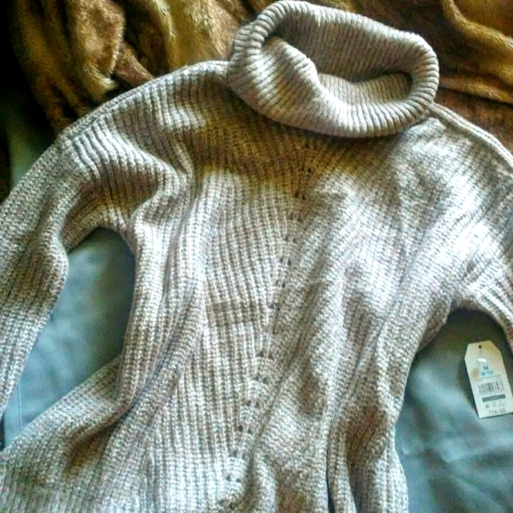 Cowl neck oversized sweater